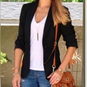 CAbi One Button Knit Blazer Style Number 353